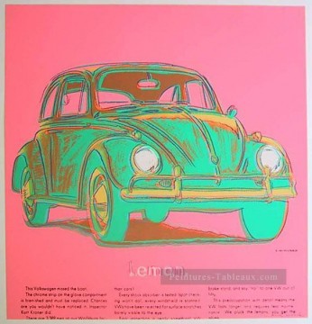 Volkswagen rose Andy Warhol Peinture à l'huile